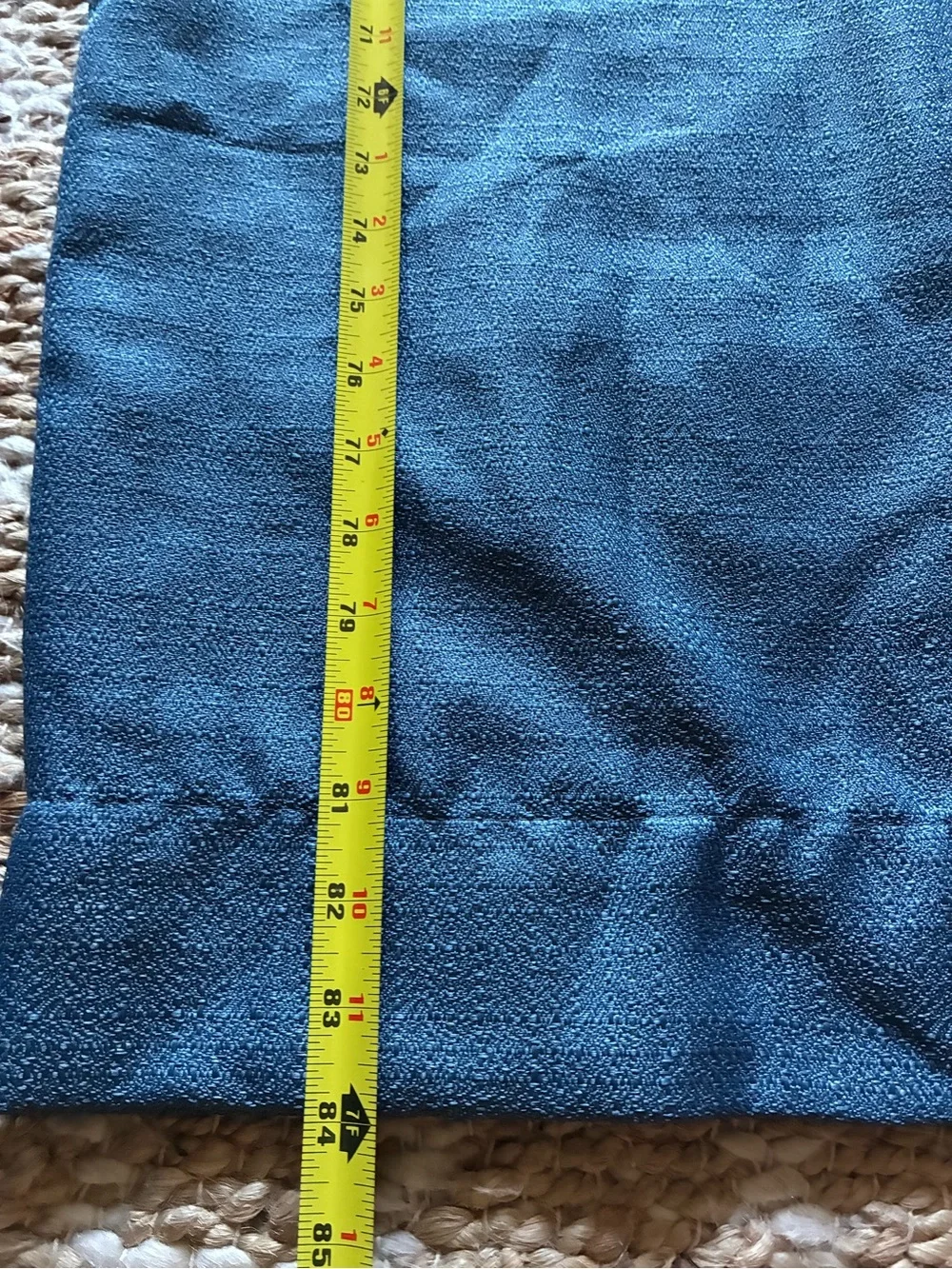 Set of 2 Navy Blue Grommet Blackout Curtain Panels – 52